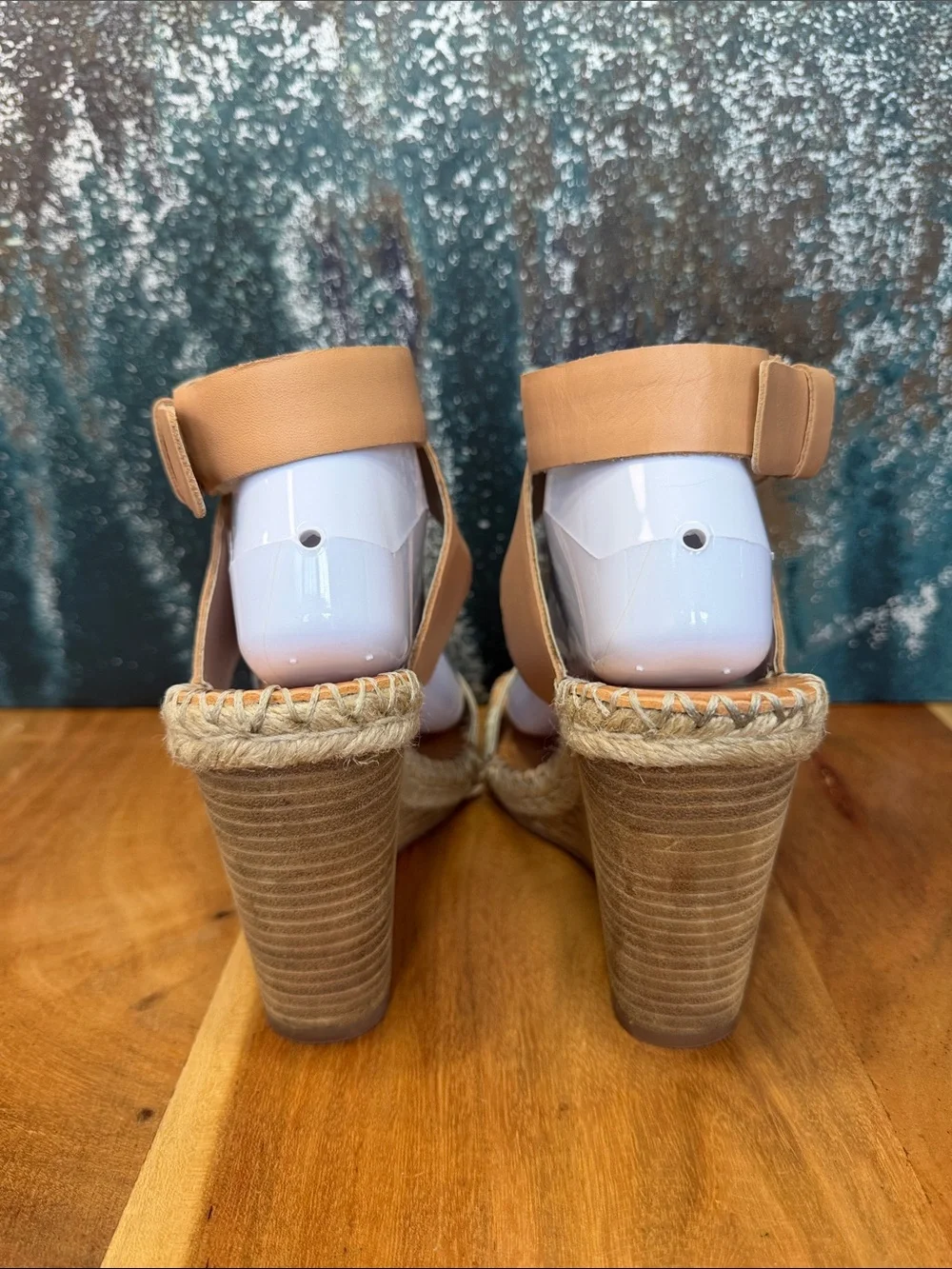 Dolce Vita 2010’s Coastal Boho Tan/Cream Espadrille Wedges Size 10 (VGUC)
